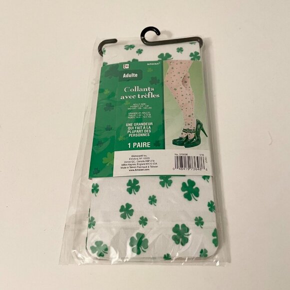Amscan Adult Shamrock Stockings One Size Fits Most Halloween - Picture 3 of 6